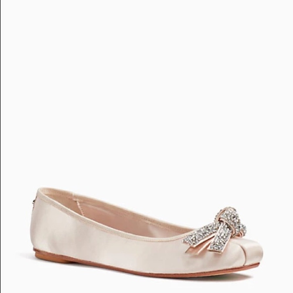 KATE SPADE freya flats - ROASTED PEANUT SATIN